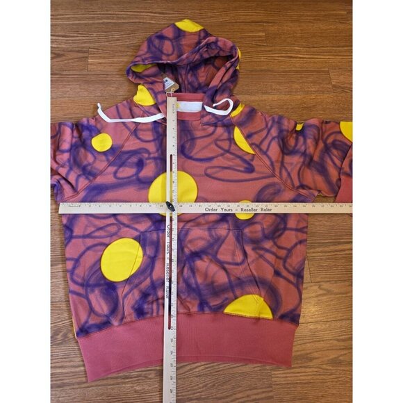 Mcnairy & co Hoodie Mens XL Orion Crewneck Pullover Pink Purple Heavyweight NWT - Picture 4 of 8